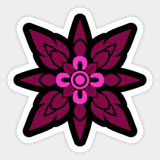 Pink star Sticker